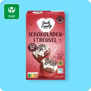 BACK FAMILY Schokoladen-Streusel, Schokoladen- oder Milchschokoladen-Streusel