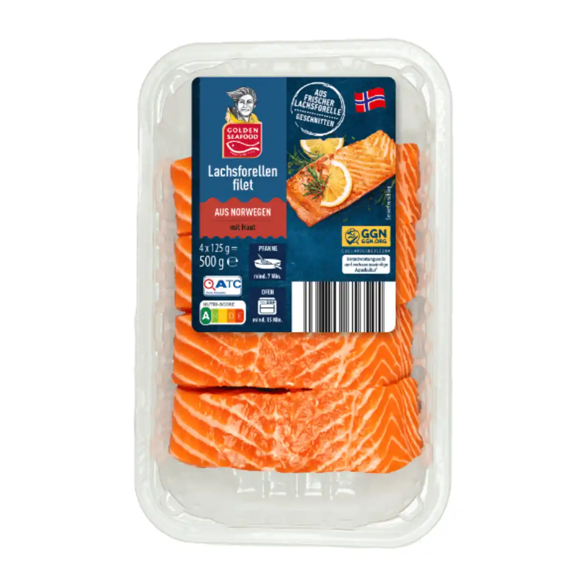 Bild 2 von GOLDEN SEAFOOD Lachsforellenfilet 125g