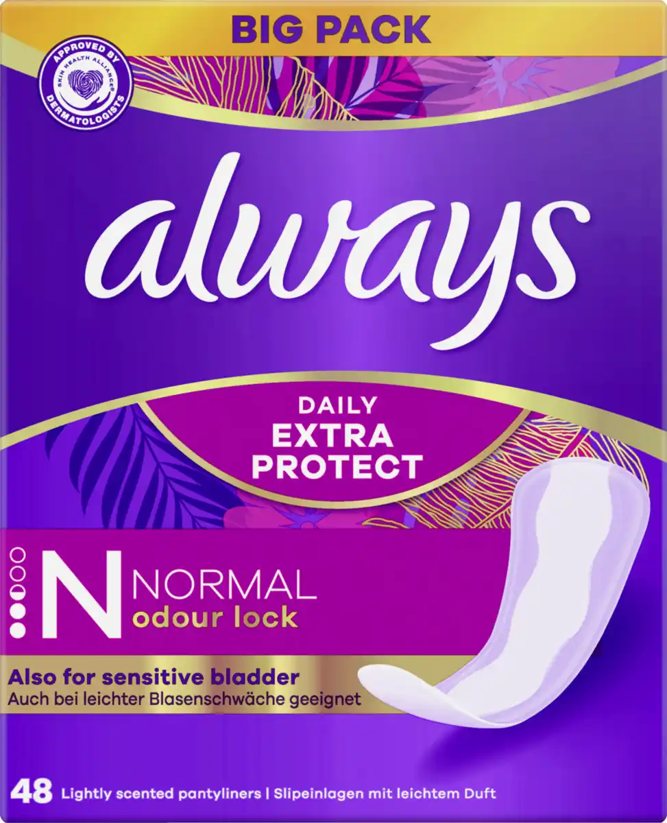 Bild 1 von Always Daily Expert Protect Slipeinlagen Normal mit Duft Big Pack