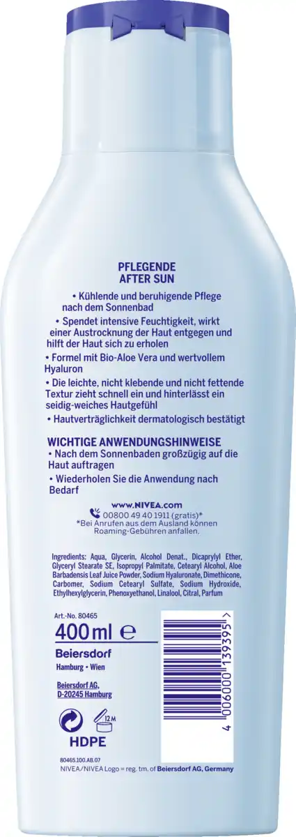 Bild 2 von NIVEA SUN Pflege After Sun, 400 ml