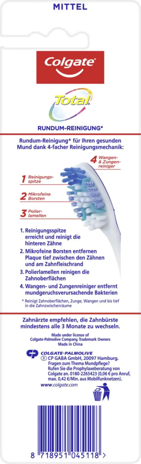 Bild 2 von Colgate Zahnbürste Total mittel Doppelpack