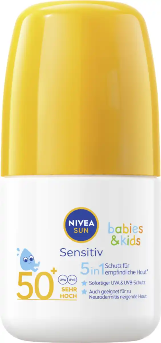 Bild 1 von NIVEA SUN Babies & Kids sensitiv Sonnenroller LSF 50+, 50 ml