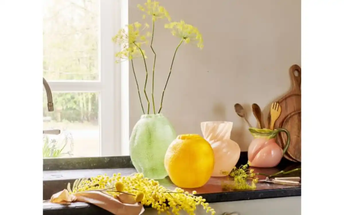 Bild 2 von Glasvase Orange, orange, 17,8 cm