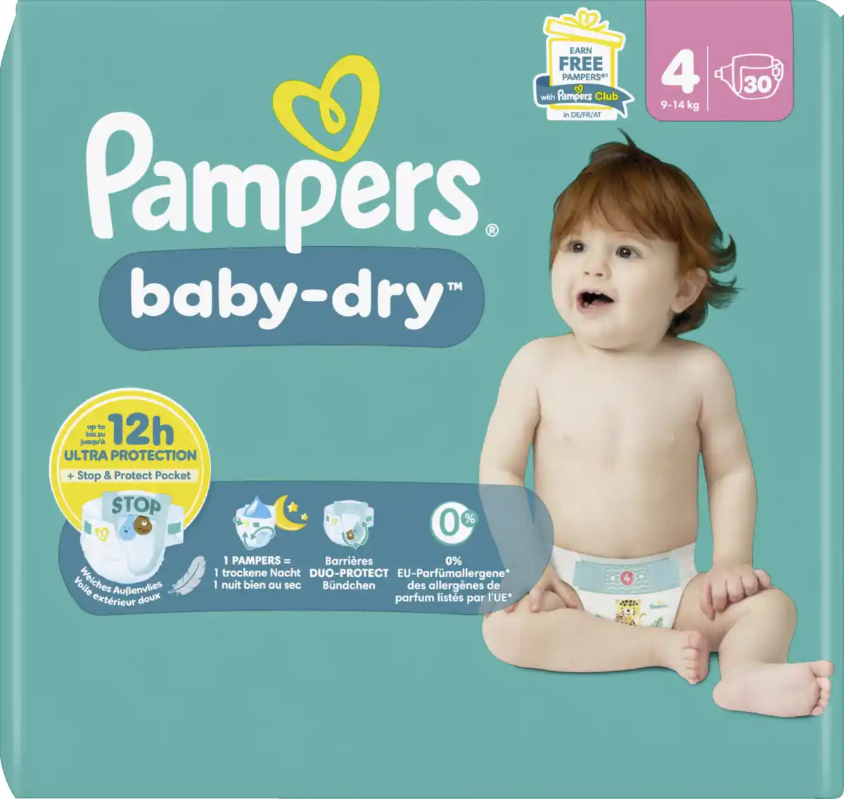 Bild 1 von Pampers Baby Dry Windeln Gr.4 Maxi 9-14kg Single Pack