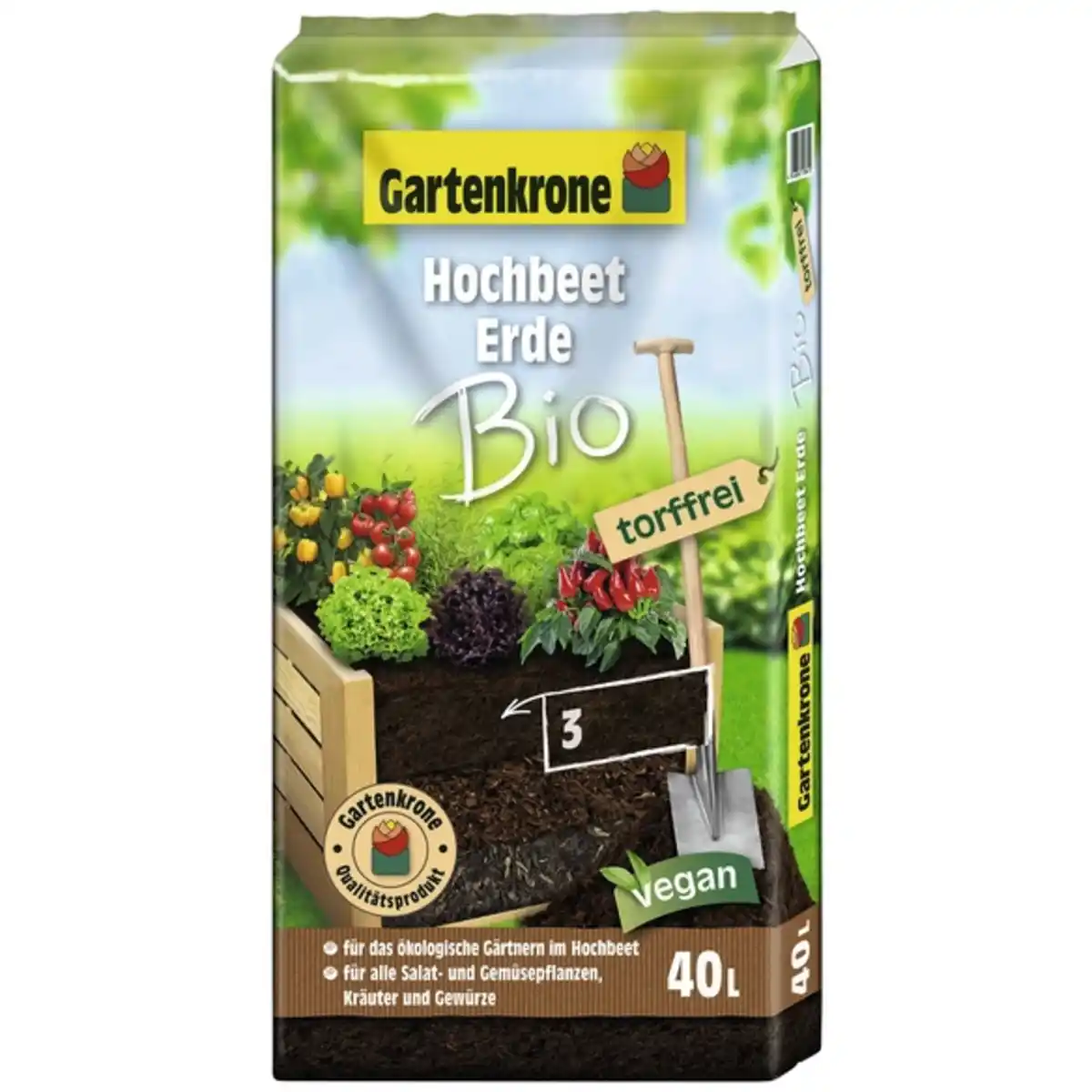 Bild 1 von Gartenkrone Pflanzerde »Bio«, für Hochbeete, torffrei