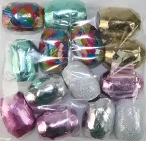 DEKOWELT POLYEIKNÄUEL METALLIC PUNKTE/U + Regenb., 20 m