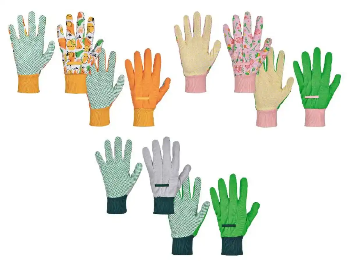 Bild 1 von PARKSIDE® Damen/Herren Gartenhandschuhe, 2 Paar, mit griffigem Noppenprofil