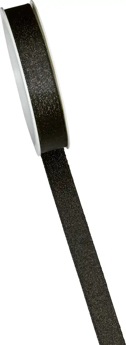 Bild 1 von DEKOWELT Geschenkband schwarz Glimmer, 4 m