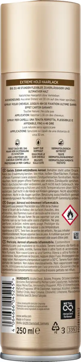 Bild 2 von Wella Wellaflex Extreme Hold Haarlack, 250 ml