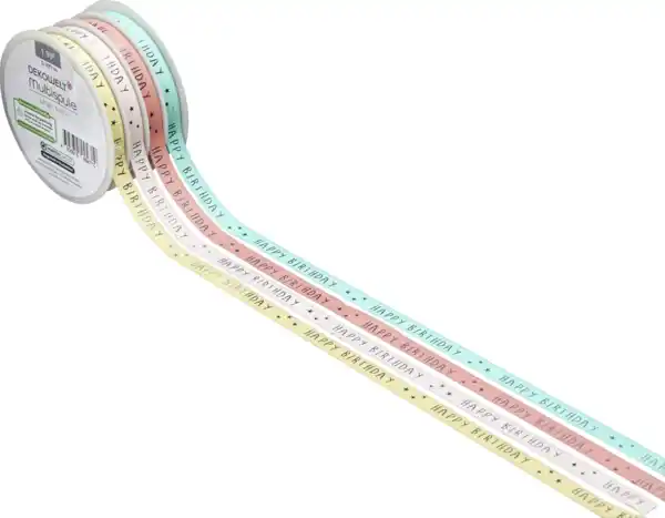 Bild 2 von DEKOWELT Multispule Happy Birthday / Alles Liebe, 20 m