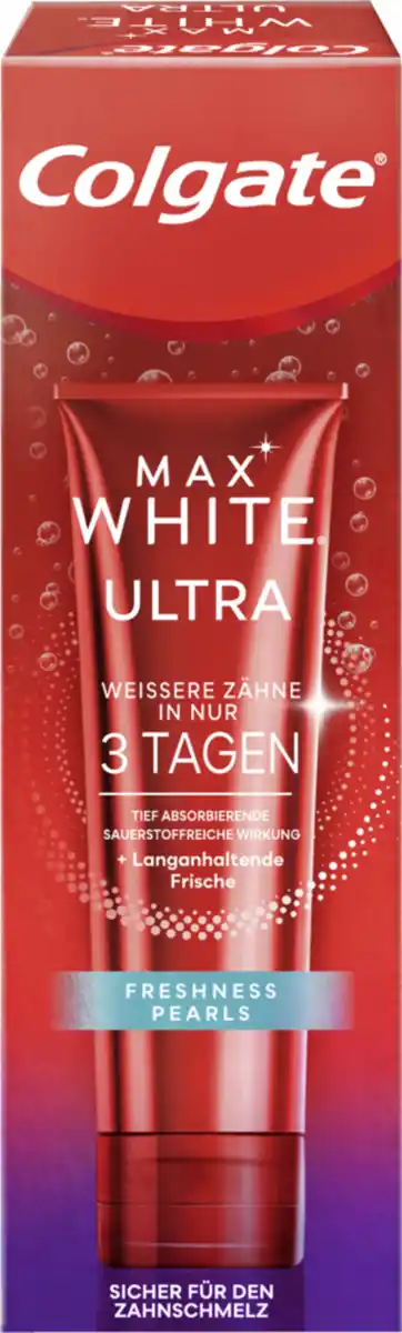 Bild 1 von Colgate Max White Ultra Freshness Perls Zahnpasta, 50 ml