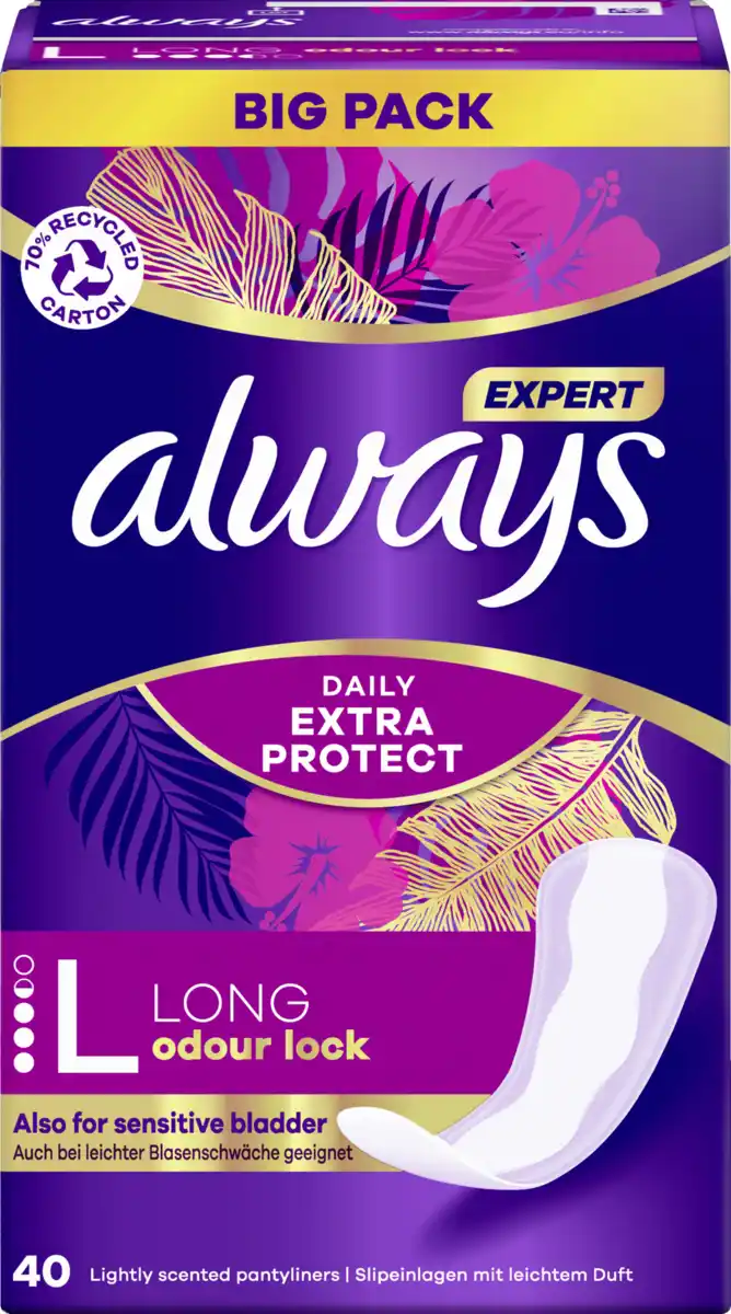 Bild 1 von Always Daily Expert Protect Slipeinlagen Long mit Duft Big Pack