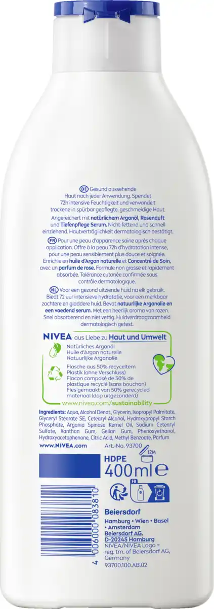 Bild 2 von NIVEA Body Lotion Rosenblüte, 400 ml