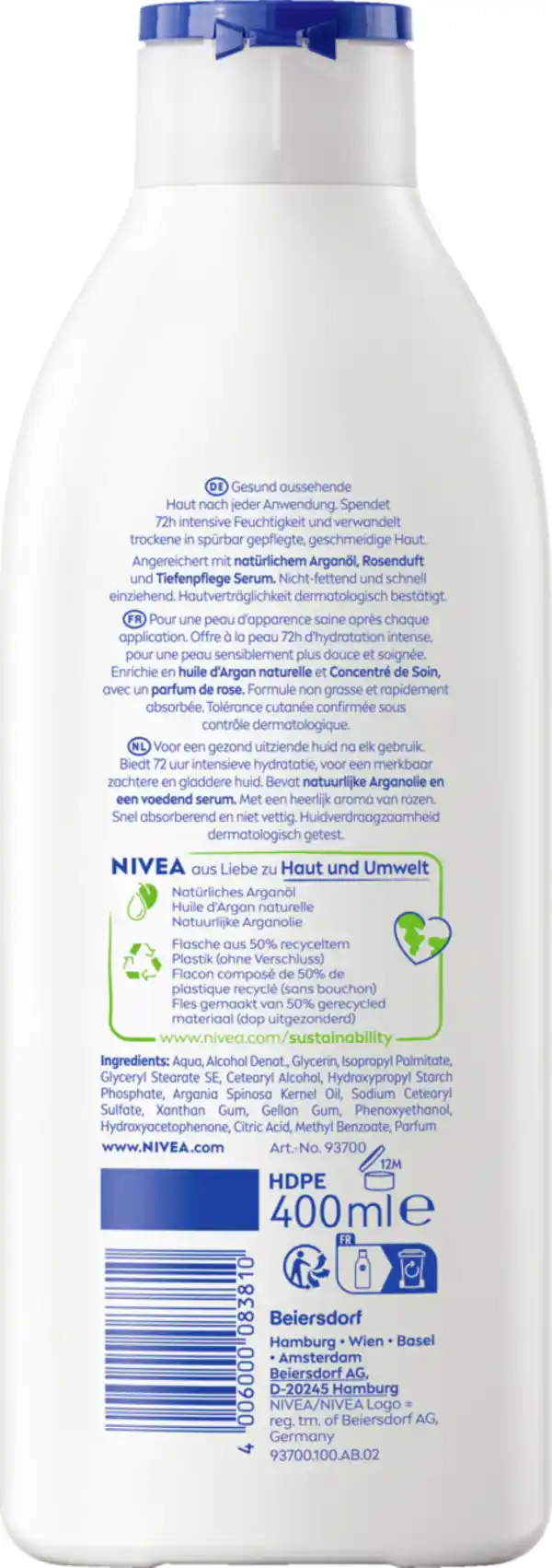 Bild 2 von NIVEA Body Lotion Rosenblüte, 400 ml