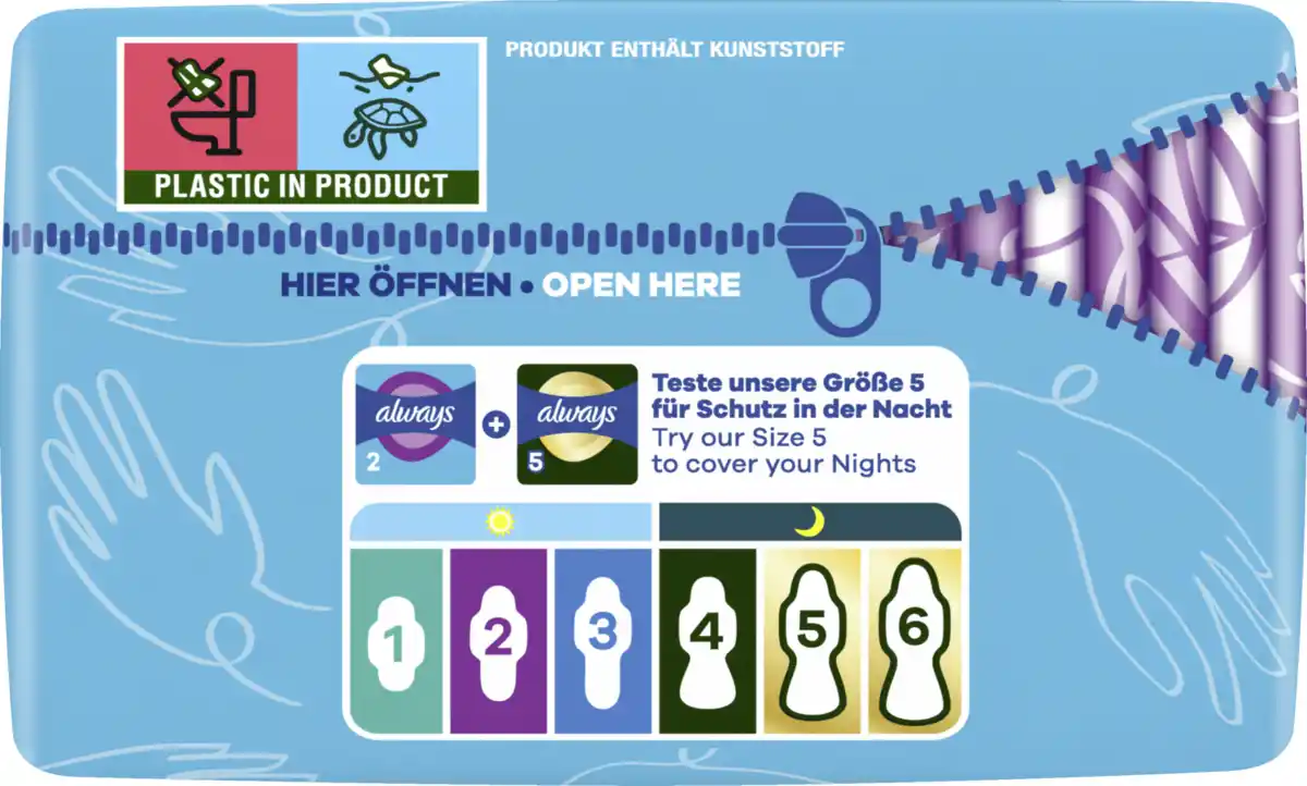 Bild 4 von Always Ultra Day Binden Long mit Flügeln BigPack