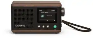 Classic Mini Digitalradio coffee black/walnut