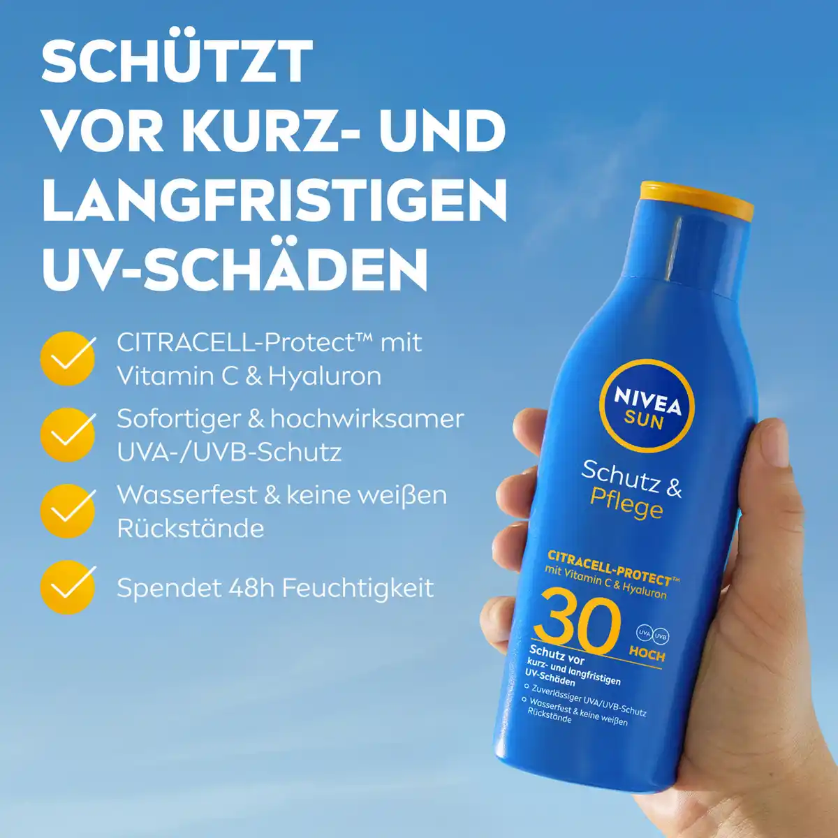 Bild 4 von NIVEA SUN Schutz & Pflege Citracell-Protect Sonnenlotion LSF30, 200 ml