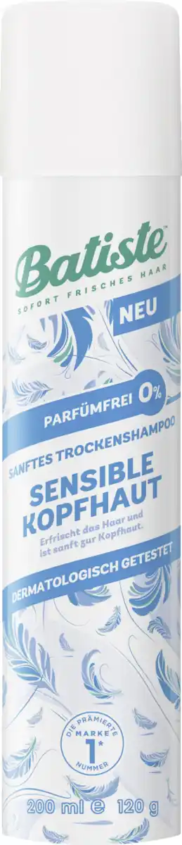 Bild 1 von Batiste Trockenshampoo Sensitive, 200 ml