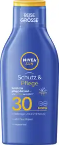 NIVEA SUN Schutz & Pflege Sonnenmilch LSF 30 Reisegröße, 100 ml