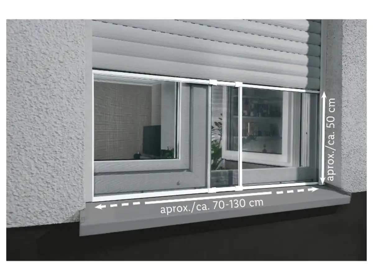 Bild 4 von LIVARNO home Alu-Insektenschutz-Schiebefenster, UV-beständig