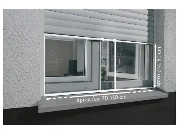 Bild 4 von LIVARNO home Alu-Insektenschutz-Schiebefenster, UV-beständig
