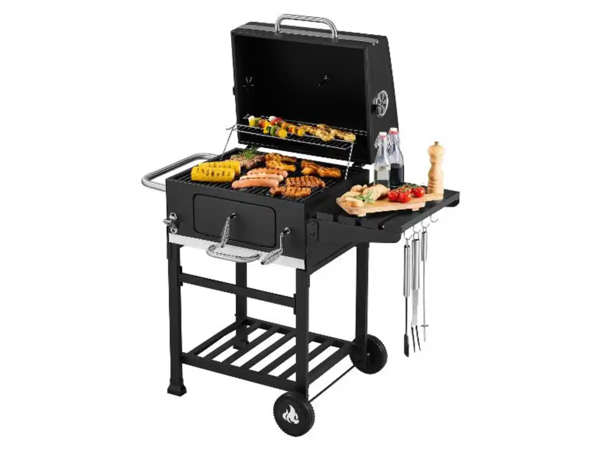 Bild 3 von GRILLMEISTER Holzkohle-Komfortgrill »Kansas «, B 106,5 x H 103 x T 71 cm