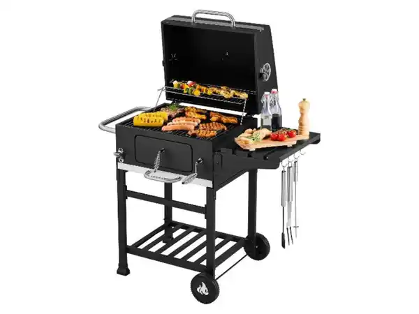 Bild 3 von GRILLMEISTER Holzkohle-Komfortgrill »Kansas «, B 106,5 x H 103 x T 71 cm