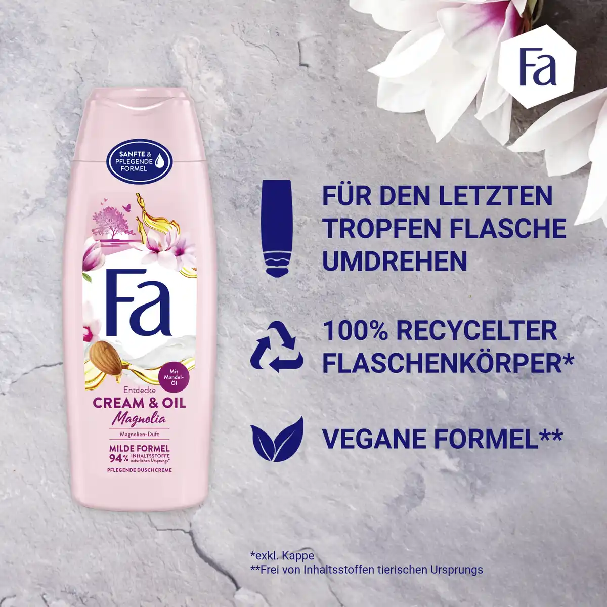 Bild 4 von Fa Duschgel Cream Oil Magnolia, 250 ml