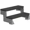 Bild 1 von Dolle Außentreppe Gardentop 2 Stufen anthrazit ohne Geländer, Breite 80 cm, Trimax