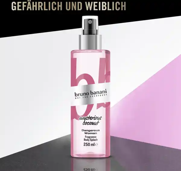 Bild 2 von bruno banani Dangerous Woman mysterious coconut, Body Splash 250 ml