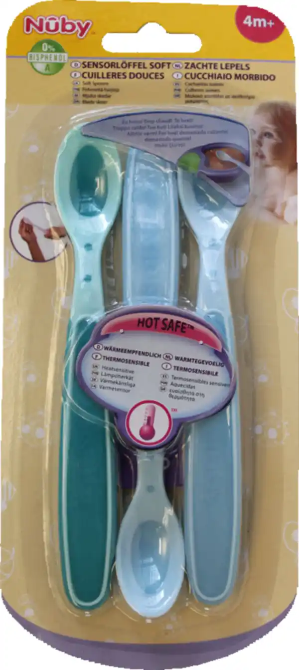Bild 3 von Nûby Wärmesensorlöffel Soft Hot Safe - 3er pack
