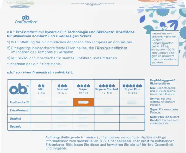 Bild 2 von o.b. ProComfort Tampons Super