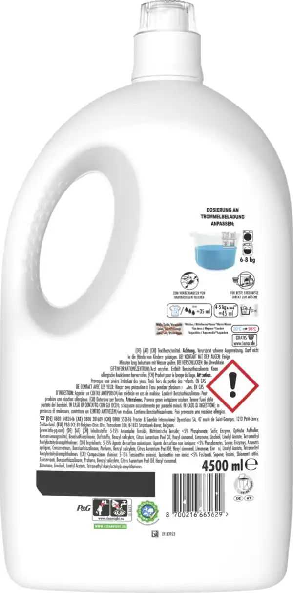 Bild 2 von Lenor Vollwaschmittel Flüssig Sensitiv 100 WL