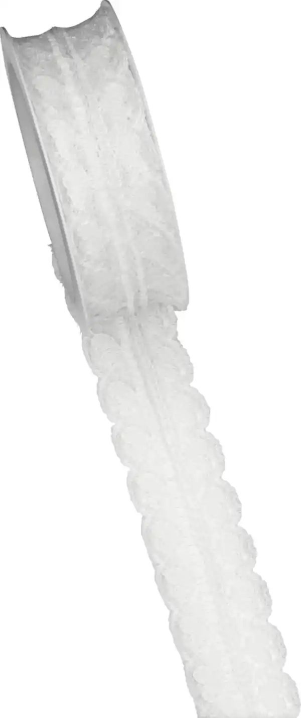 Bild 3 von DEKOWELT Spitze Rosa, weiß 25mm/3m, 3 m