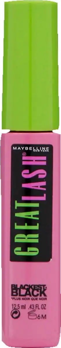 Bild 1 von Maybelline New York Great Lash Mascara Blackest Black, 12,5 ml