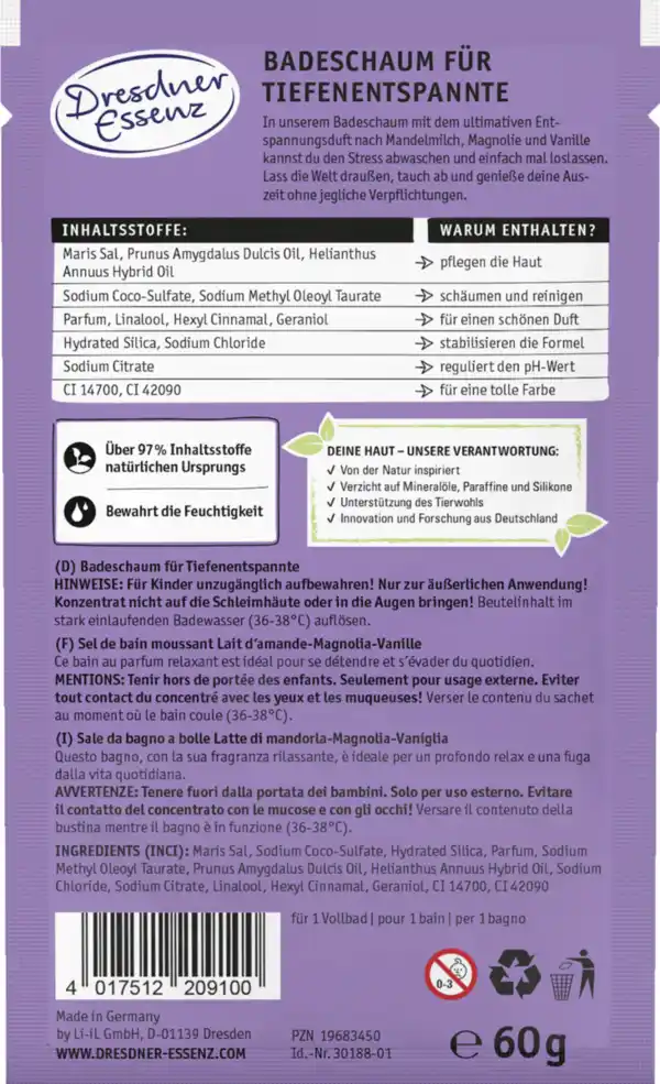 Bild 2 von Dresdner Essenz Badeschaum Nope, not today, 60 g