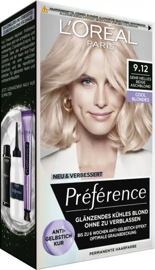 Bild 2 von L’Oréal Paris Préférence Cool Blondes 9.12 Sehr helles Beige Aschblond