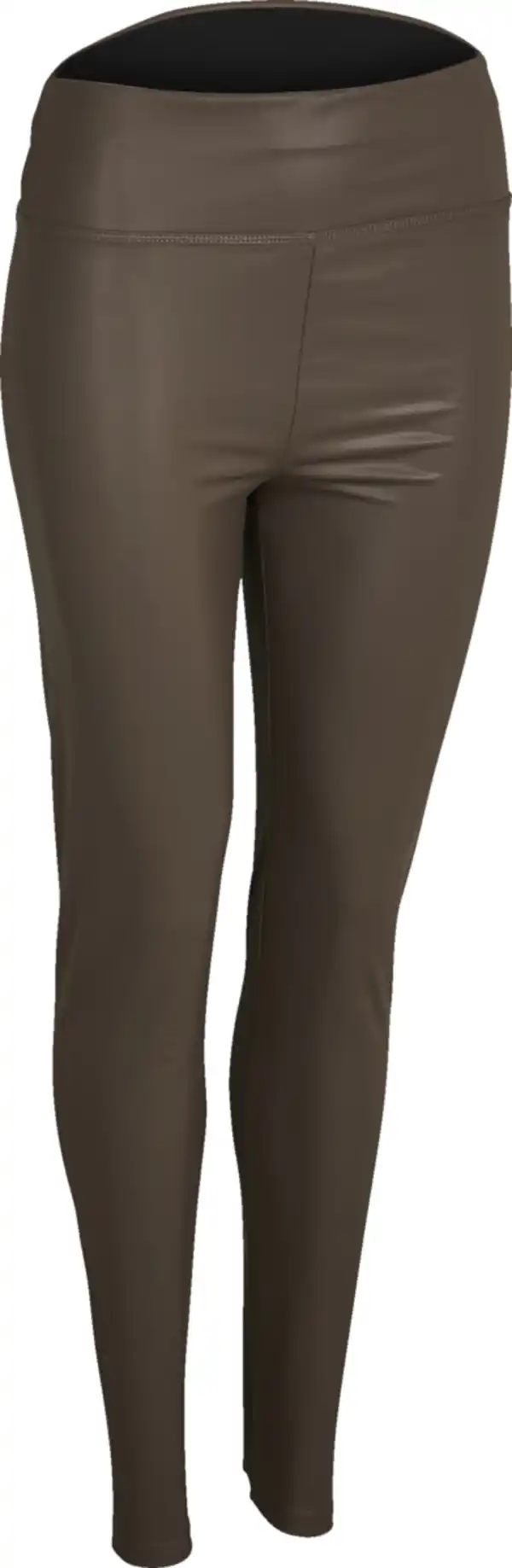 Bild 1 von IDEENWELT Leggings mit Lederoptik braun L