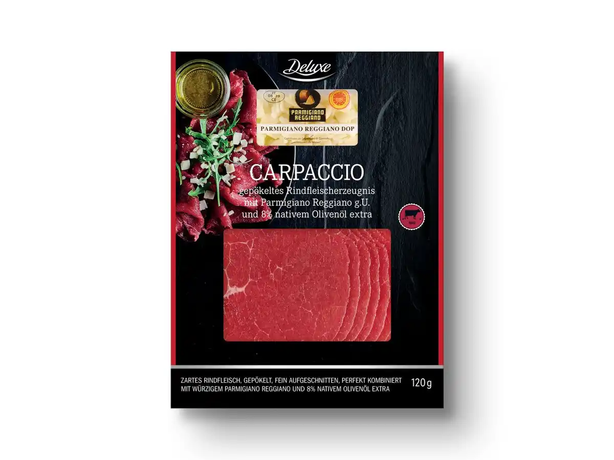 Bild 1 von Deluxe Carpaccio vom Rind,  120 g