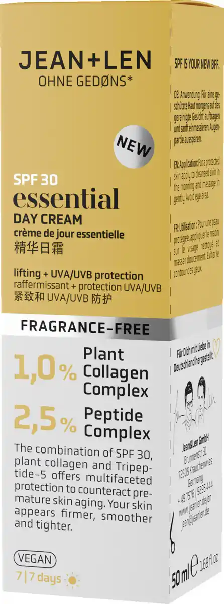 Bild 2 von Jean&Len Essential Day Cream LSF 30, 50 ml