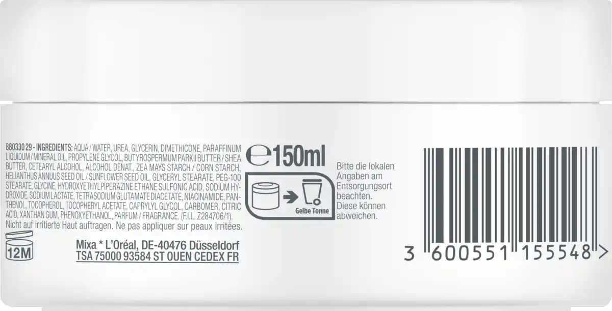 Bild 2 von Mixa Urea Cica Repair+ Hauterneuernde Creme, 150 ml