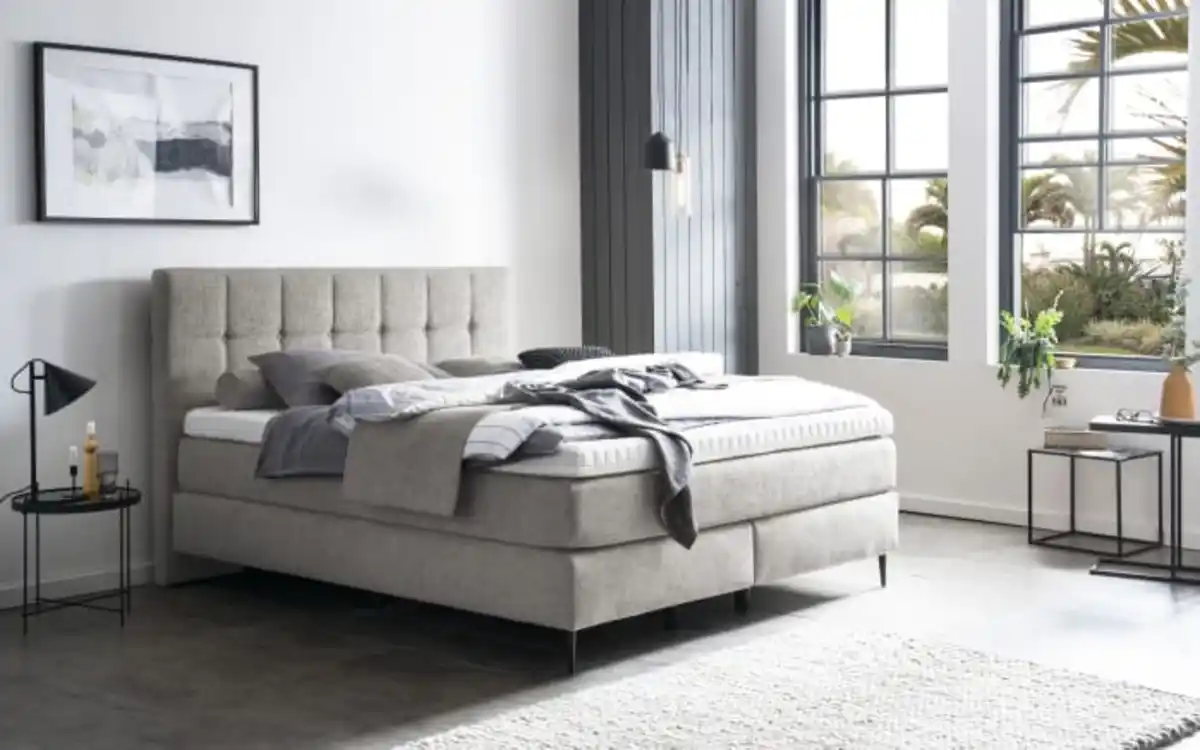 Bild 1 von Mondo - Boxspringbett Barell, Capulet falcon, 180 x 200 cm, Härtegrad 3 und 4, inkl. Premium Topper