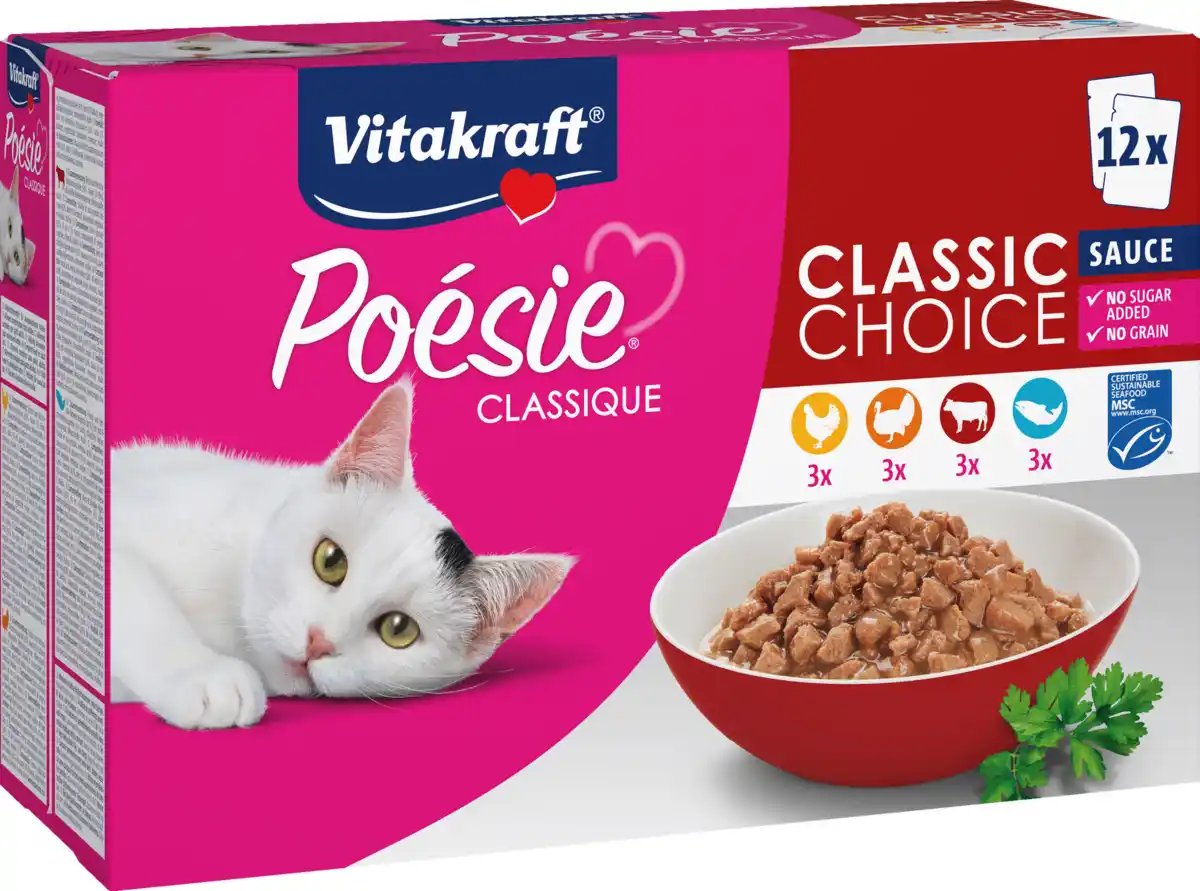 Bild 1 von Vitakraft Poésie Classique in Sauce Multipack, 1.020 g