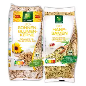 Bio Sonne Bio-Sonnenblumenkerne XXL / Hanfsamen