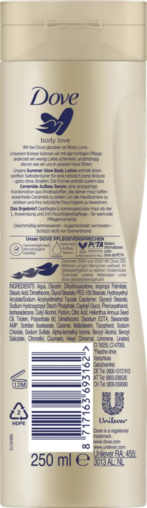Bild 2 von Dove Summer Glow Body Lotion, 250 ml