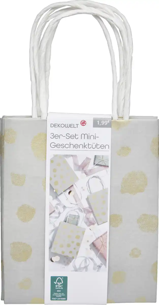 Bild 3 von DEKOWELT 3er-Set Mini Geschenktüten