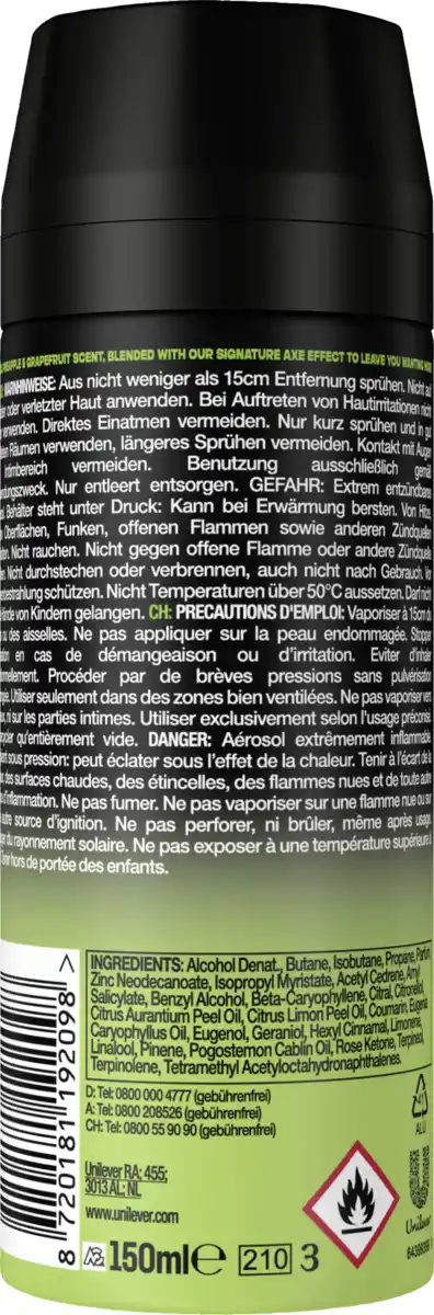 Bild 2 von AXE Bodyspray Epic Fresh, 150 ml