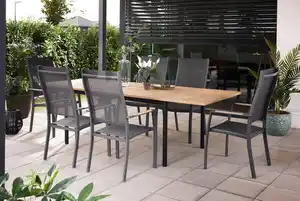 Primaster Garten-Essgruppe Vasto + Rimini 6 Personen mit ausziehbarem Tisch