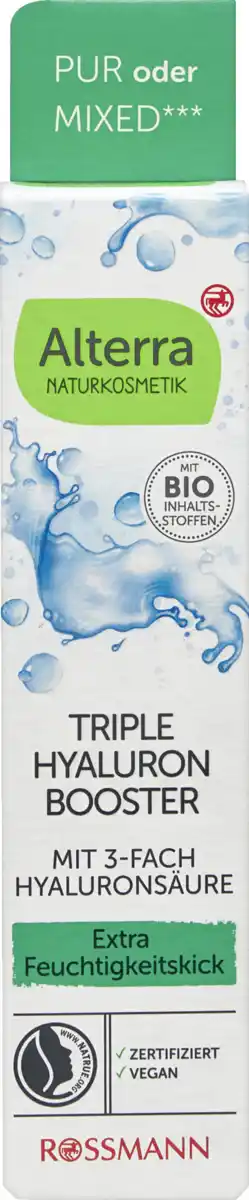 Bild 1 von Alterra NATURKOSMETIK Triple Hyaluron Booster, 15 ml