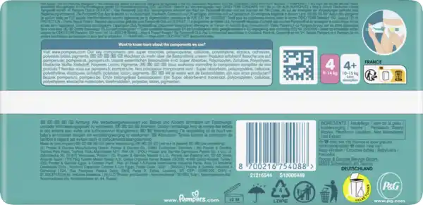 Bild 3 von Pampers Baby Dry Windeln Gr.4 Maxi 9-14kg Single Pack